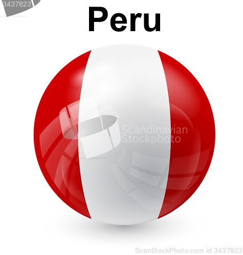 Image of peru ball flag