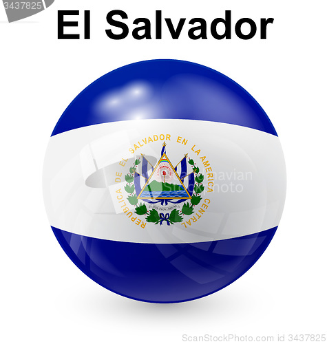 Image of el salvador ball flag