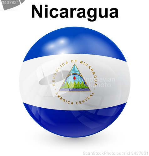 Image of nicaragua ball flag