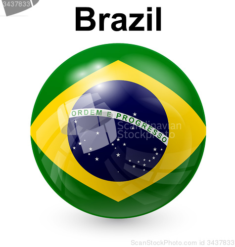 Image of brazil ball flag