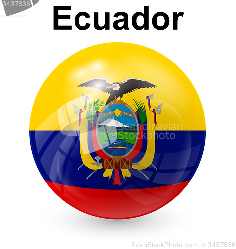 Image of ecuador ball flag