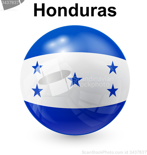 Image of honduras ball flag