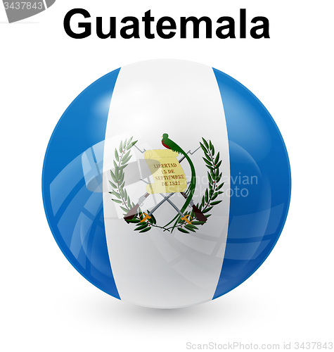 Image of guatemala ball flag