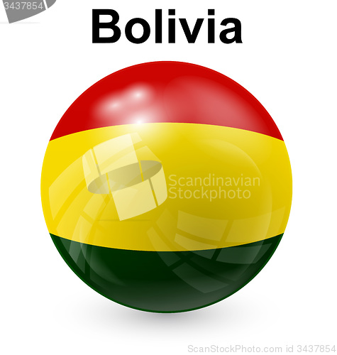Image of bolivia ball flag