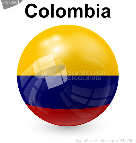 Image of colombia ball flag