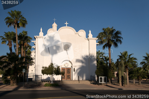 Image of Immaculate Conception Church, Ajo, Arizona, USA