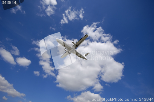 Image of Plane and clouds