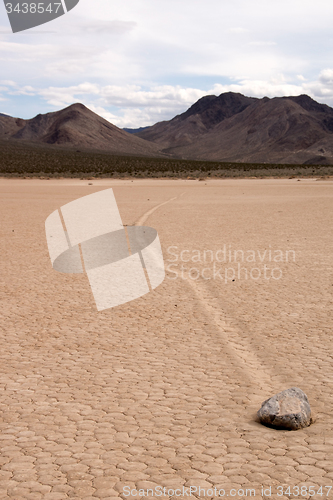 Image of Moving Rocks, Death Valley NP, California, USA