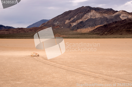 Image of Moving Rocks, Death Valley NP, California, USA