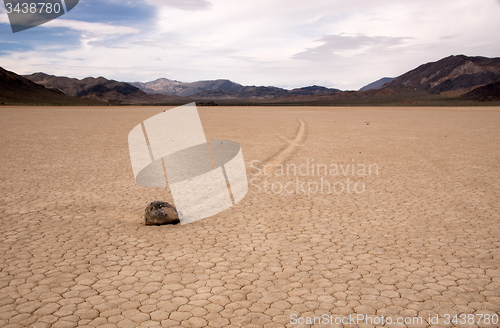 Image of Moving Rocks, Death Valley NP, California, USA