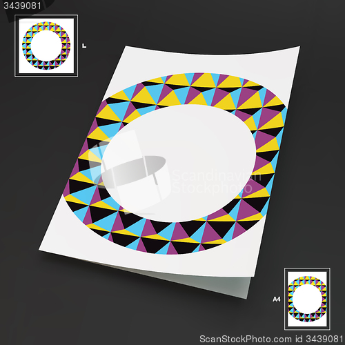 Image of A4 Business Blank. Abstract Vector Illustration. 