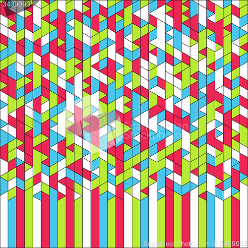 Image of Abstract Geometric Background. Mosaic. Vector Illustration. 