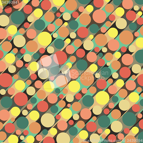 Image of Abstract 3d background with colorful cylinders. 