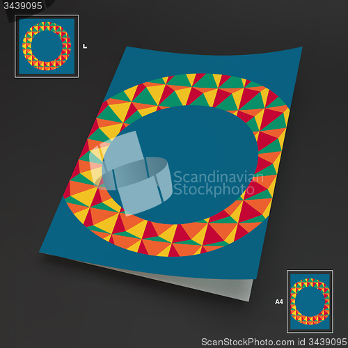 Image of A4 Business Blank. Abstract Vector Illustration. 