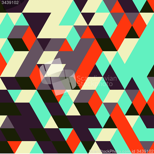 Image of 3d blocks structure background. Vector illustration. Background 