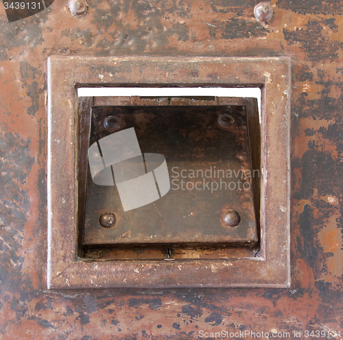 Image of Very old prison door
