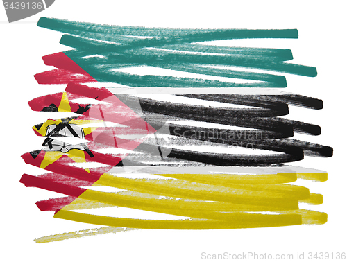 Image of Flag illustration - Mozambique