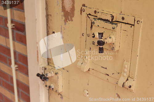 Image of Old lock in a prison