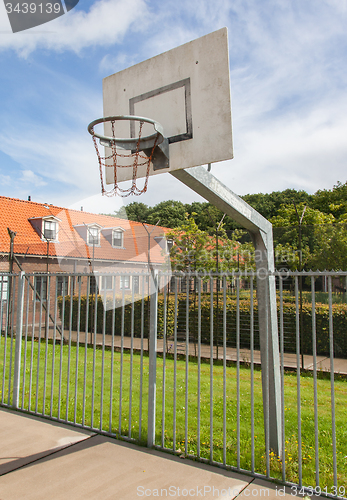 Image of Basketball court in an old jail