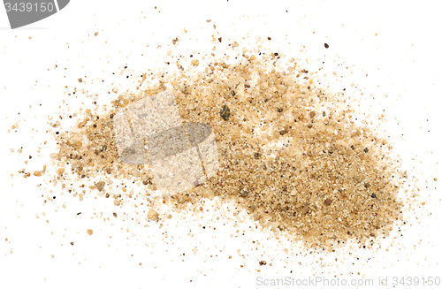 Image of sand on white