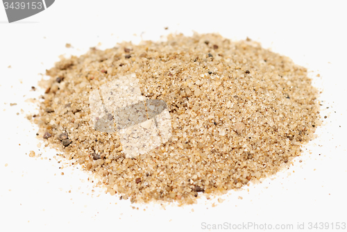 Image of sand on white