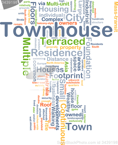 Image of Town house background concept