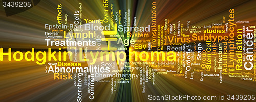Image of Hodgkin lymphoma background concept glowing