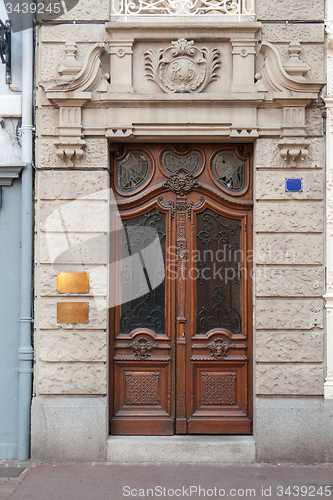 Image of historic entry door