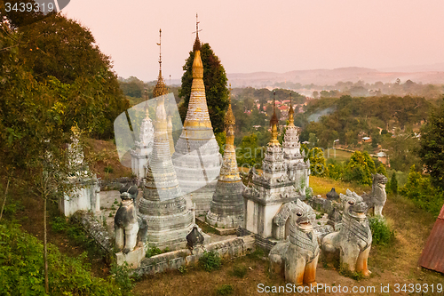 Image of Ancient buddhist temple, Pindaya, Burma, Myanmar.