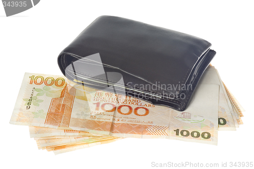 Image of Hong Kong currency and wallet

