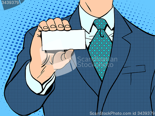Image of Businessman and business card