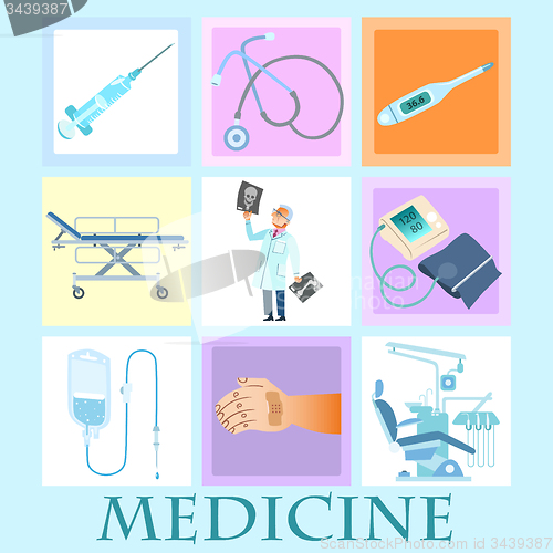 Image of set health medicine