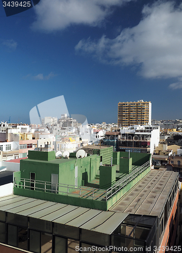 Image of rooftop view condos hotels Las Palmas capital Grand Canary Islan