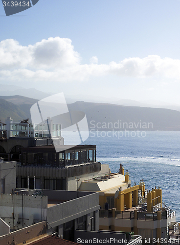 Image of rooftop view condos hotels Las Palmas capital Grand Canary Islan