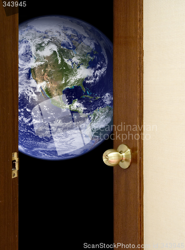 Image of Open door to the world

