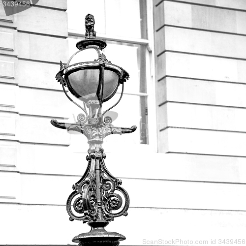 Image of europe in the wall of london lantern and abstract illumination