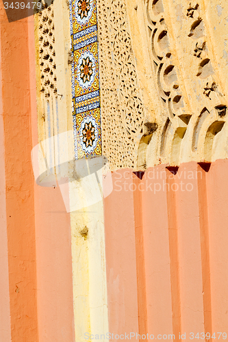 Image of  in morocco africa old colorated floor ceramic abstract