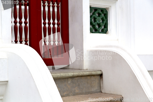 Image of thailand     and  asia   in  bangkok   red grate  religion      