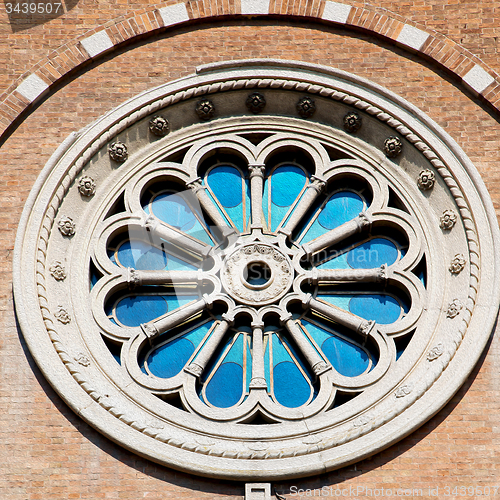 Image of beautiful old architecture in italy europe milan religion    and