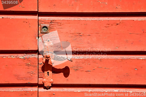 Image of door in italy old ancian   texture nail