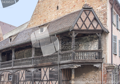 Image of historic balcony