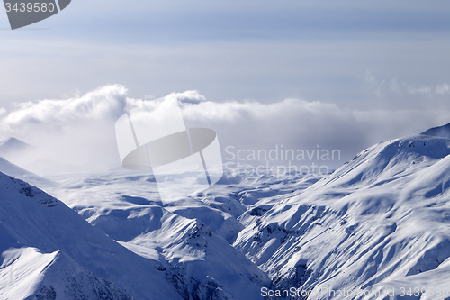 Image of Snow plateau in fog