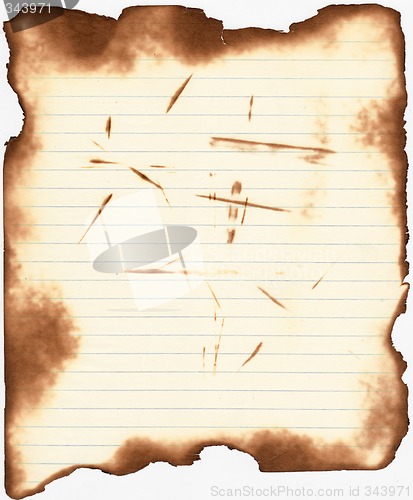 Image of Burned paper