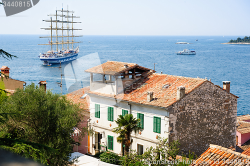 Image of View from Rovinj, Croatia to sea