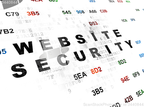 Image of Privacy concept: Website Security on Digital background