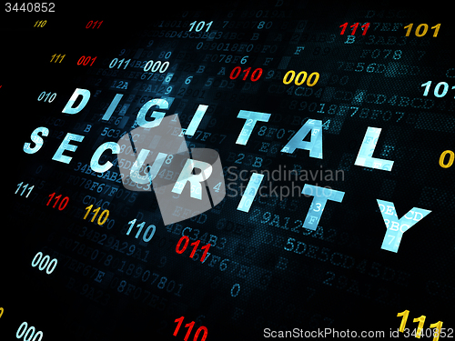 Image of Security concept: Digital Security on Digital background