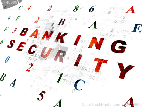 Image of Security concept: Banking Security on Digital background