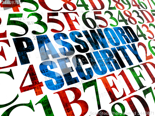Image of Security concept: Password Security on Digital background