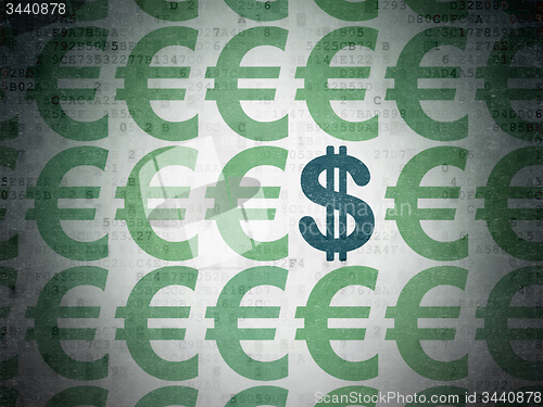 Image of Money concept: dollar icon on Digital Paper background