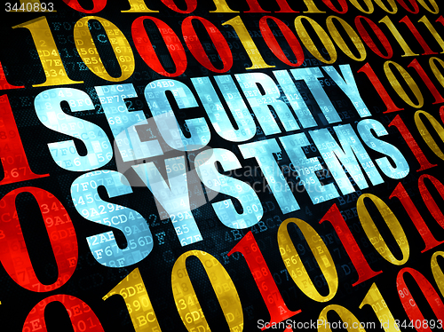 Image of Security concept: Security Systems on Digital background